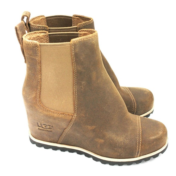 UGG Shoes - UGG AUSTRALIA Pax Leather Women's Wedge Boot